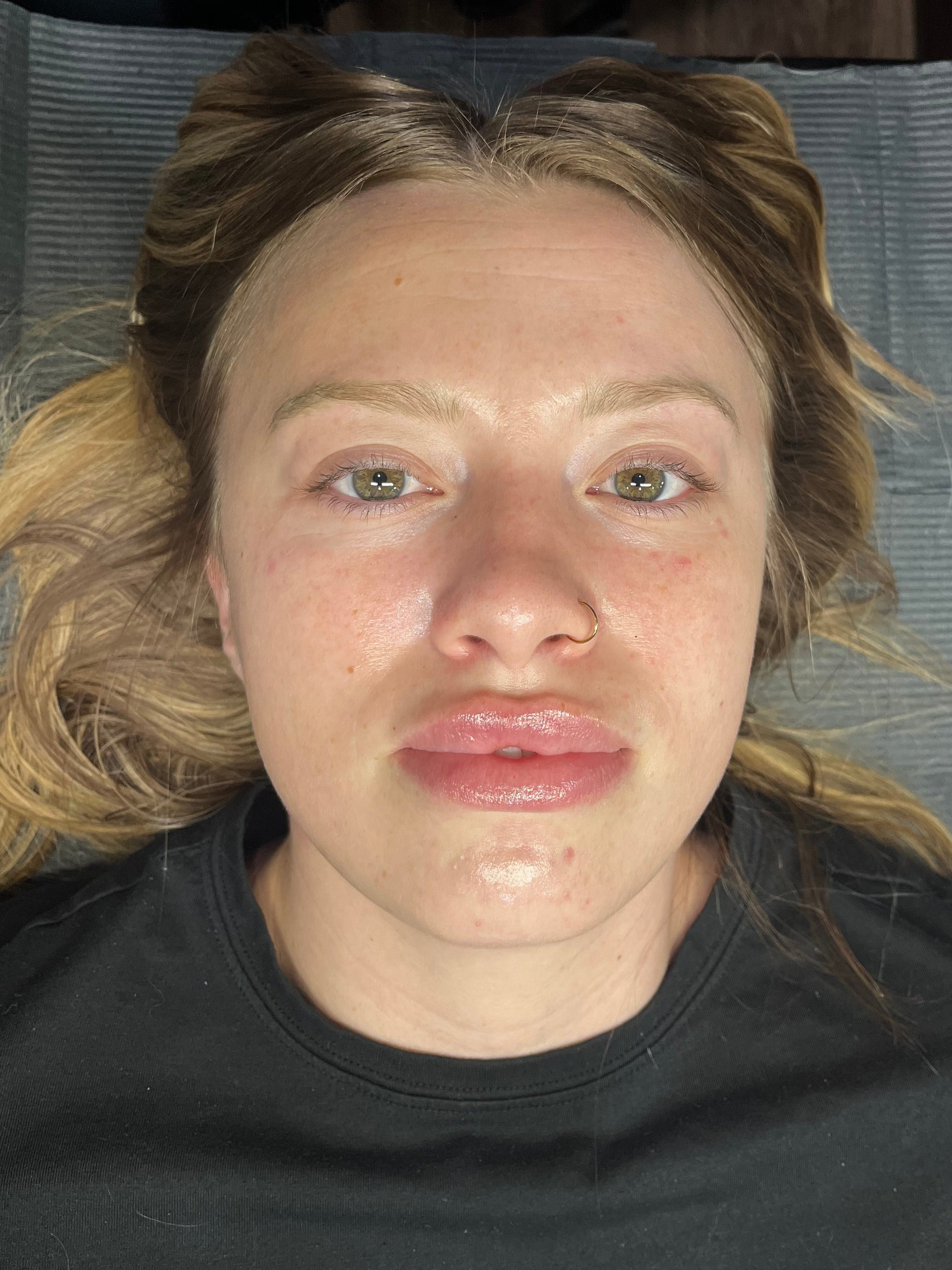 Natural lashes before lash extensions